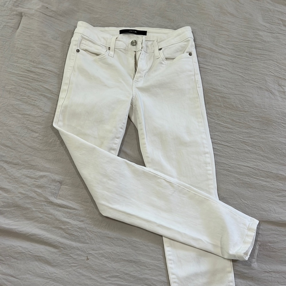 Joes jeans size 26 never worn white denim jeans